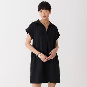 J Crew Black Shirt Dress with pockets!